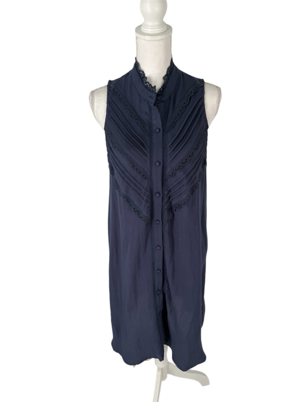 Pomander Place Tuckernuck Navy Sleeveless Dress Medium